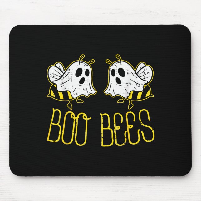 Tapis De Souris Boo Bees Funny Couples Halloween Costume For Adult (Devant)