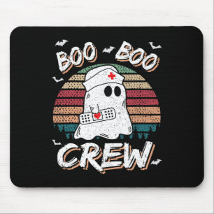 Tapis De Souris Boo Boo Crew Funny Ghost Ems Emt Parade Nurse H