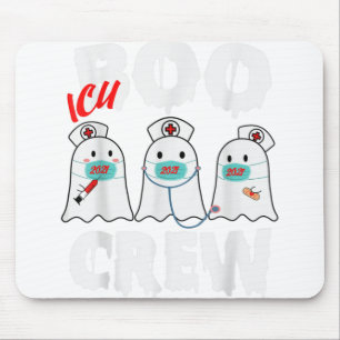 Tapis De Souris Boo Boo Crew Nurse Halloween Nurse for Women Men
