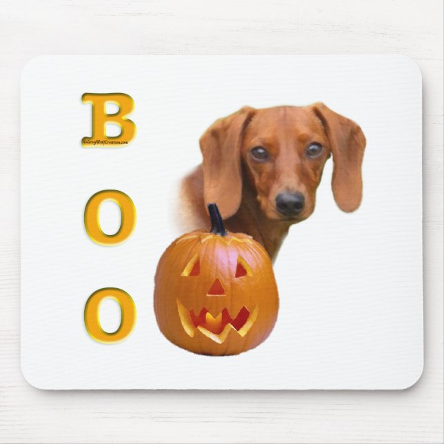 Tapis De Souris Boo Dachshund (lisse) (Devant)