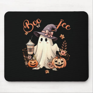 Tapis De Souris Boo Jee Ghost Boire Café Coquette Bow Hallowe