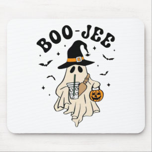 Tapis De Souris Boo Jee Ghost Cute Drôle Halloween
