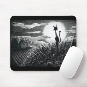 Tapis De Souris Boo Kitty dans la souris au clair de lune