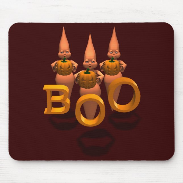 Tapis De Souris Boo ! Trois Jolies Ghosties (Devant)