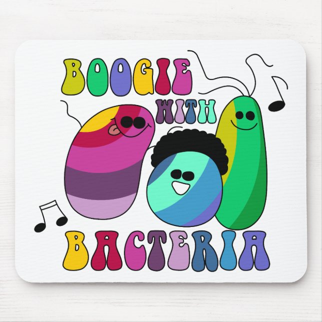 Tapis De Souris Boogie avec des bactéries (Devant)
