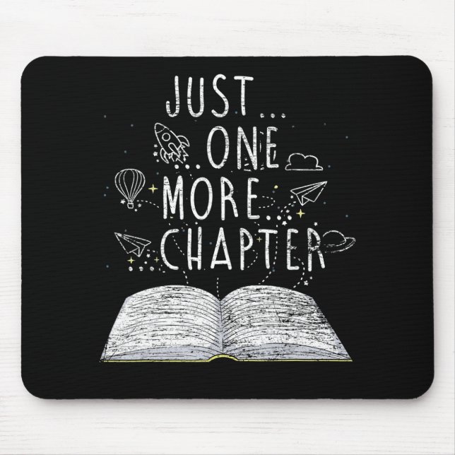 Tapis De Souris bookworm just one more chapter readbooks (Devant)