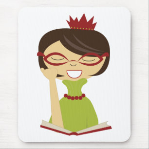 Tapis De Souris Bookworm Princess Mousepad pour enfants