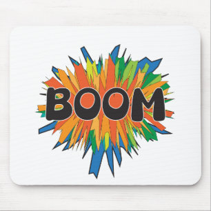 Tapis de souris Boom Comic Pop Art Explosion