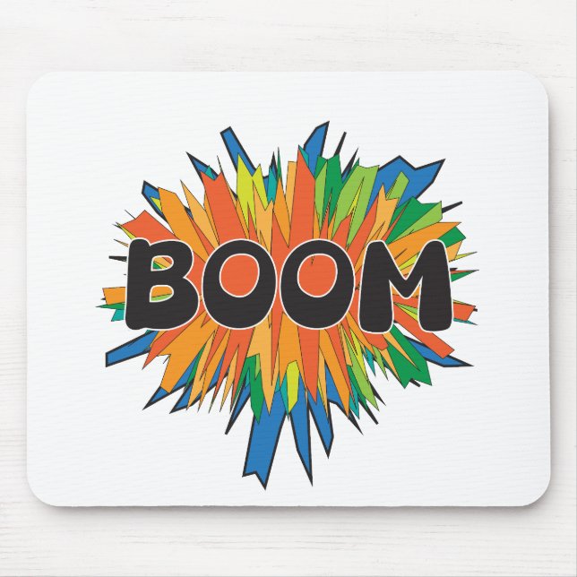 Tapis de souris Boom Comic Pop Art Explosion (Devant)