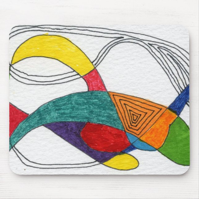 Tapis De Souris "Boomerangs" Résumé Design Mousepad (Devant)