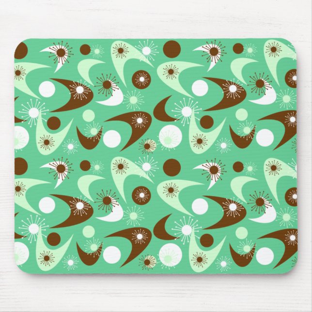 Tapis De Souris Boomerangs rétro (Devant)