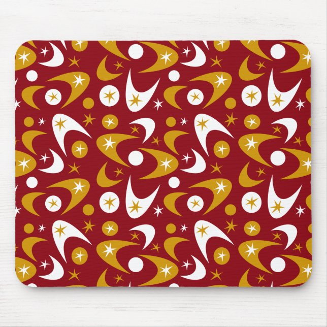 Tapis De Souris Boomerangs rétro (Devant)