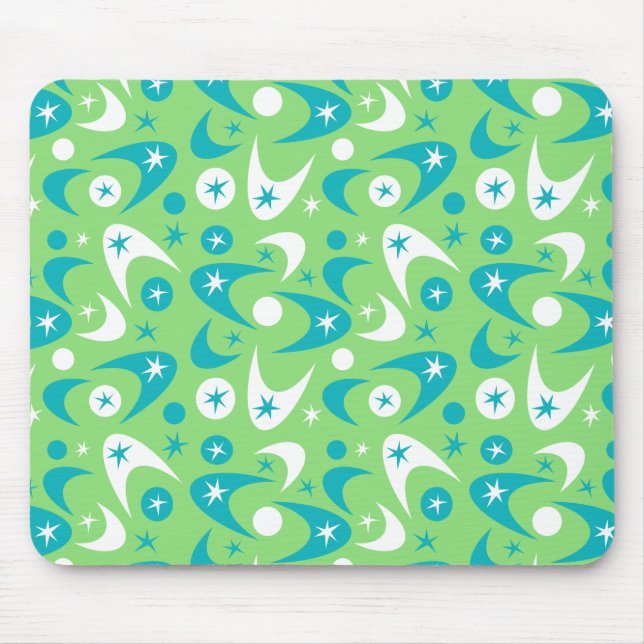 Tapis De Souris Boomerangs rétro (Devant)