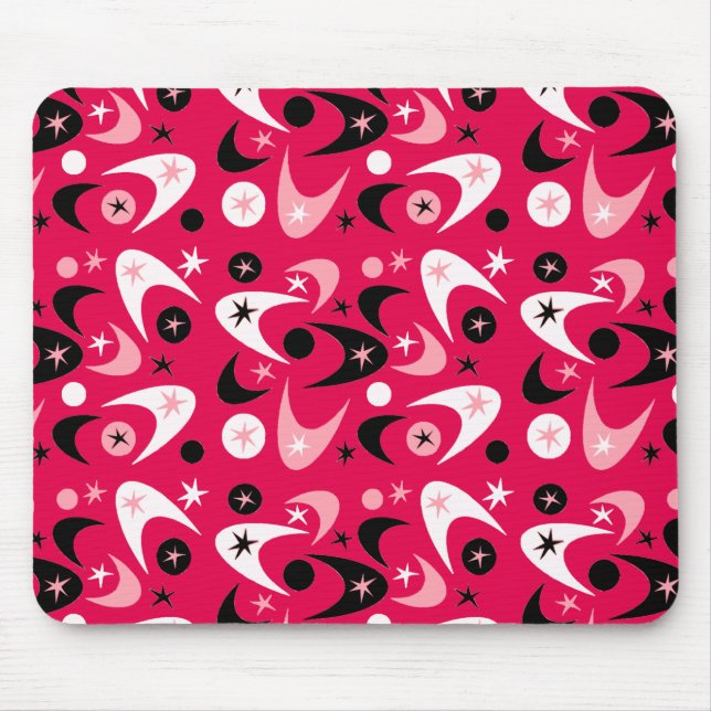 Tapis De Souris Boomerangs Rétro (Devant)