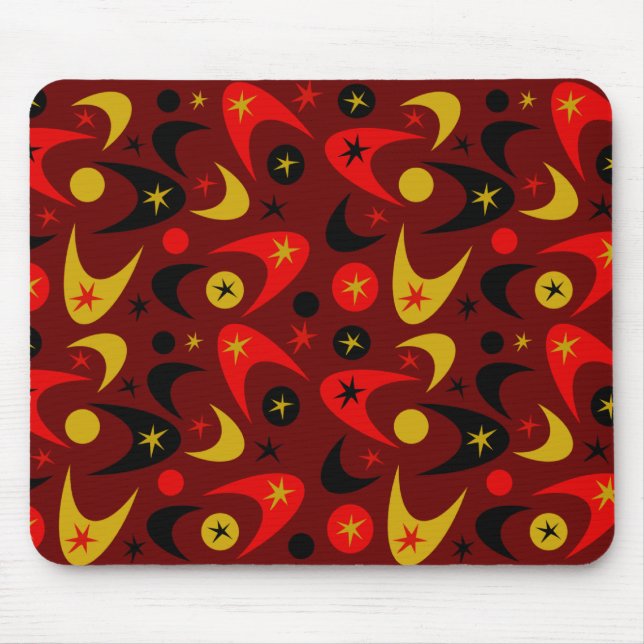 Tapis De Souris Boomerangs rétro (Devant)