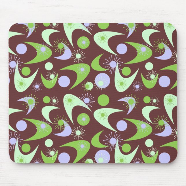 Tapis De Souris Boomerangs rétro (Devant)