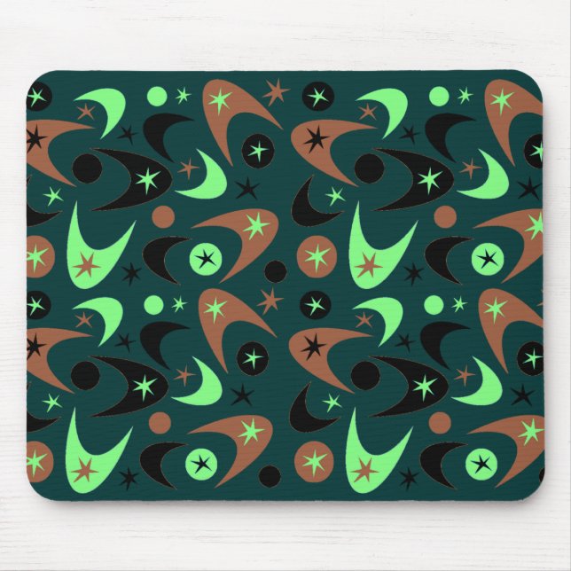 Tapis De Souris Boomerangs rétro (Devant)