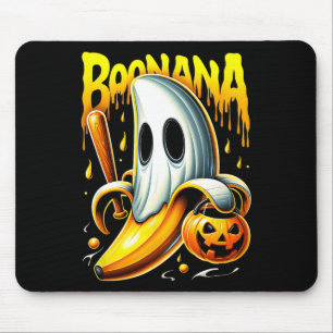 Tapis De Souris Boonana Ghost Nana Funny Halloween Costume Art