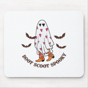 Tapis De Souris Boot Scoot Éffrayant Cowboy Ghost Super Retro Hall