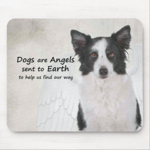 Tapis De Souris Border Collies Are Angels Mousepad