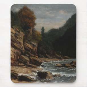 Tapis De Souris Bords du lac Léman - Gustave Courbet