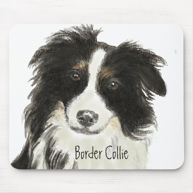 Tapis De Souris Bordure Collie Chien o (Devant)