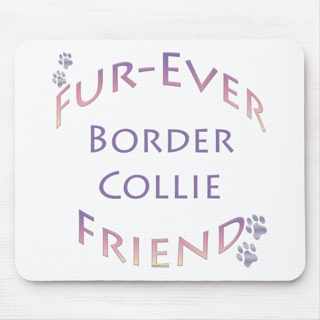 Tapis De Souris Bordure Collie Furever (Devant)