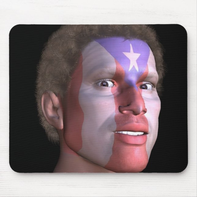 Tapis De Souris Boricua Face Mousepad (Devant)