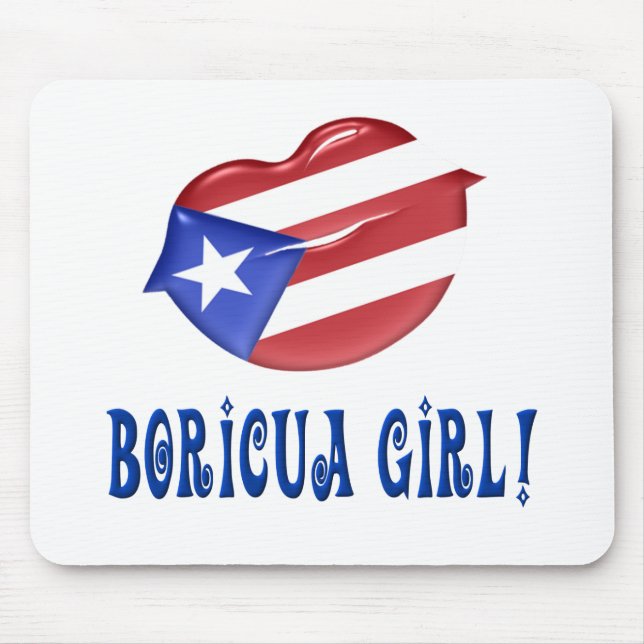 Tapis De Souris Boricua Girl (Devant)