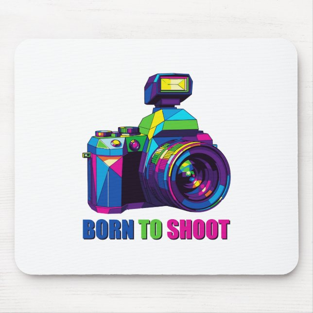 TAPIS DE SOURIS BORN TO SHOOT (Devant)