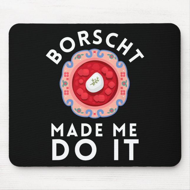 Tapis De Souris Borschtsch Betterave ukrainien Borscht 5  (Devant)