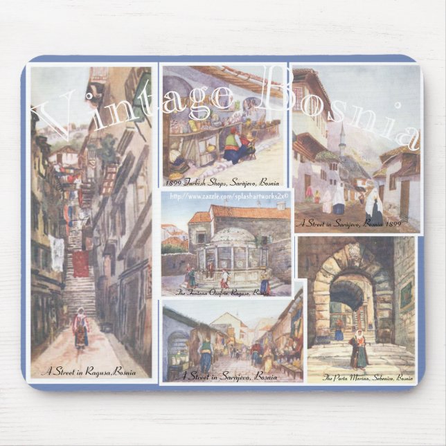 Tapis De Souris "Bosnie Vintage" (Devant)