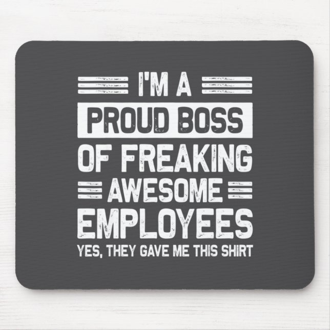 Tapis De Souris Boss Day Employee Appreciation Office Funny Boss  (Devant)