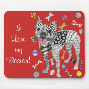 Tapis De Souris Boston mignon et adorable Terrier Mousepad