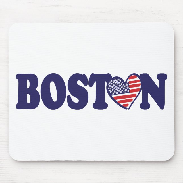 Tapis De Souris Boston Pride en Amérique (Devant)