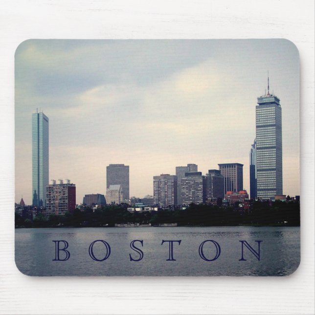 Tapis De Souris Boston Skyline (Devant)