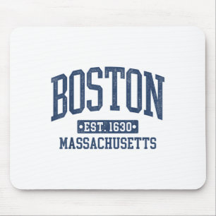 Tapis De Souris Boston Vintage Sports Design Boston Machusetts Ma