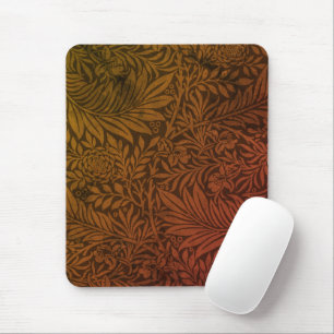 Tapis De Souris Botanique Fleur de Delphinium Orange Vintage Willi