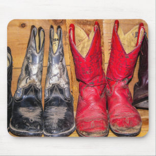 Tapis De Souris Bottes bien portées Cowboy - Femmes