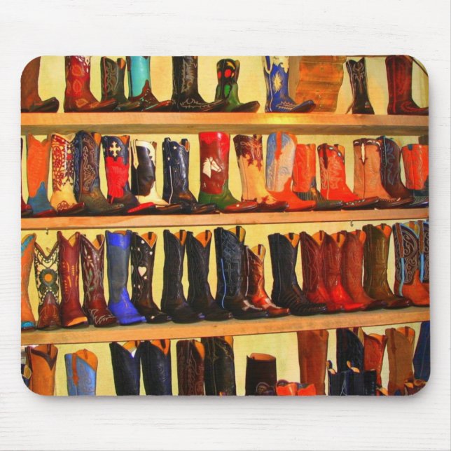 Tapis De Souris Bottes de cowboy Mousepad (Devant)