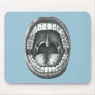 Tapis De Souris Bouche anatomique vintage