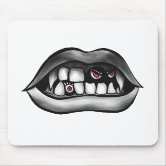 Tapis De Souris Bouche De Vampire Avec Les Gangs Et Les Créatures 