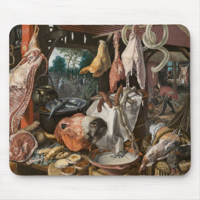 Tapis De Souris Boucher's Stall (par Pieter Aertsen) (Devant)