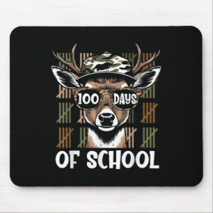Tapis De Souris Bouclé 100 Jours De Scolaire Cerfs Étudiant Garçon