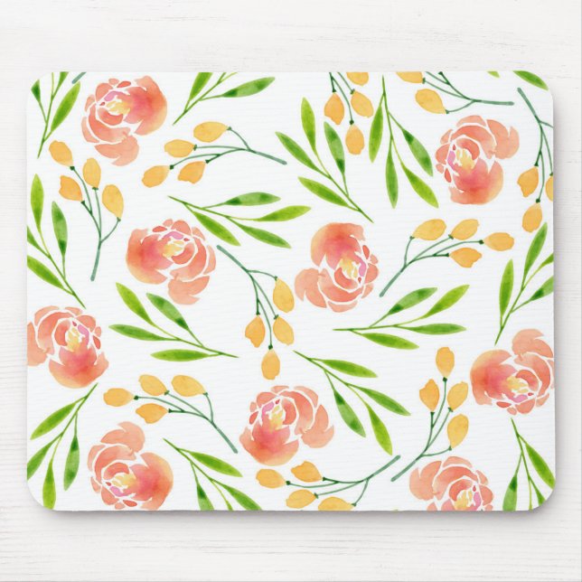 Tapis De Souris Boucles de fleurs (Devant)