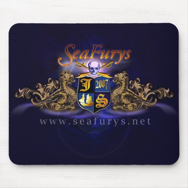 Tapis De Souris Bouclier de SeaFurys Mousepad (bleu) (Devant)