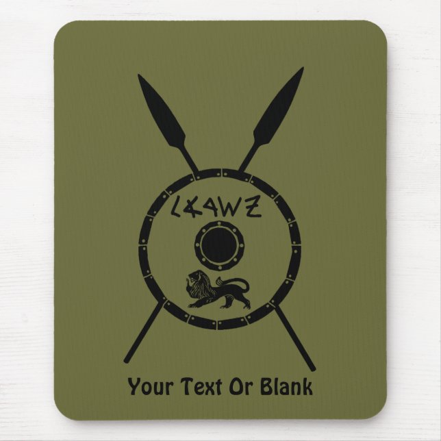 Tapis De Souris Bouclier Maccabee Soumis Et Voies (Devant)