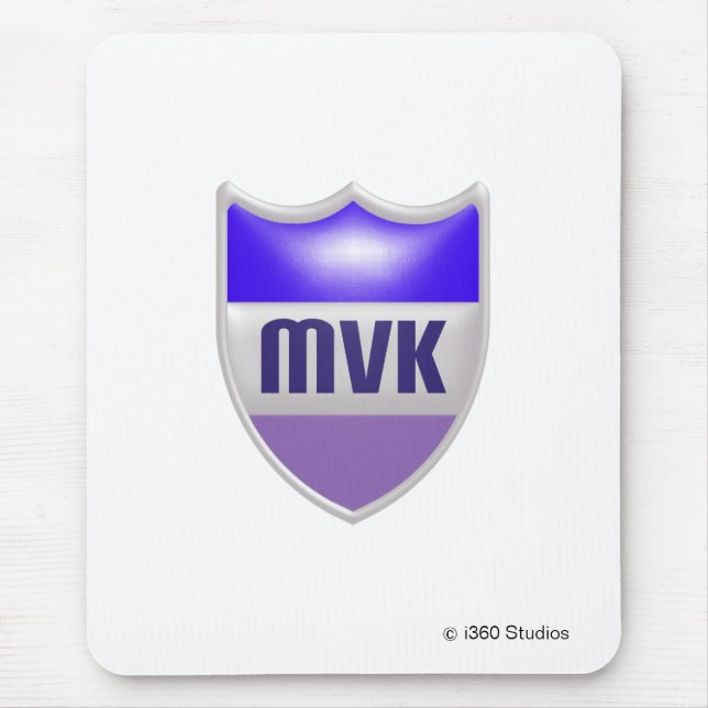 Tapis De Souris Bouclier Mousepad - blanc de MyVirtualKingdom (Devant)