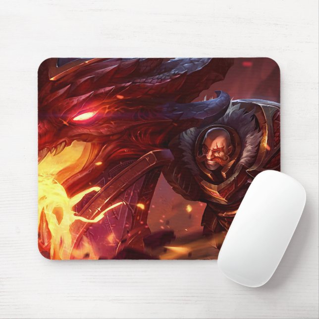 Tapis De Souris Bouclier Porteur Jeu Mousepad | Pad sur le thème d (Avec souris)