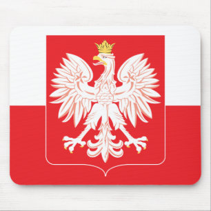 Tapis De Souris Bouclier rouge de l'aigle polonais